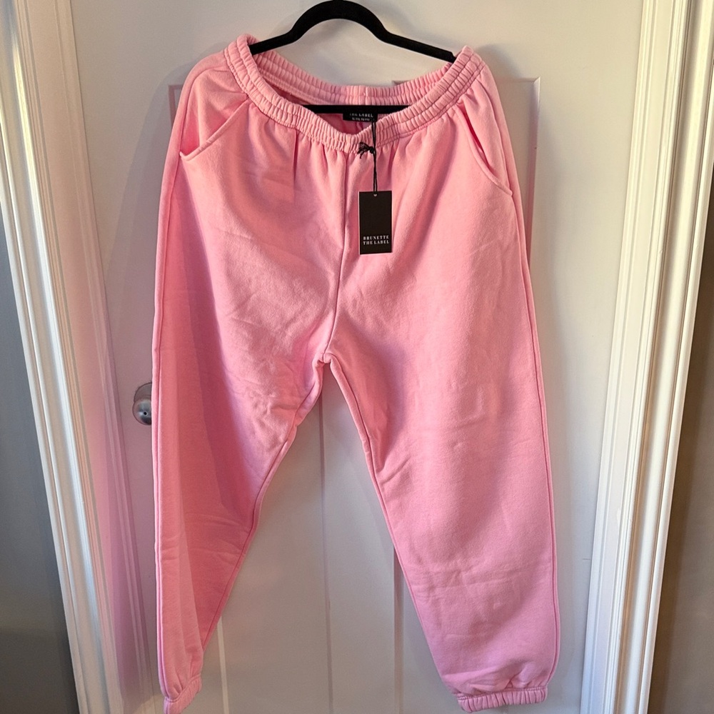 Brunette The Label Pink Joggers